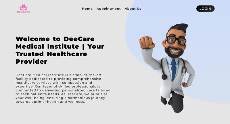 DeeCare - Full-Stack Hospital Management System 